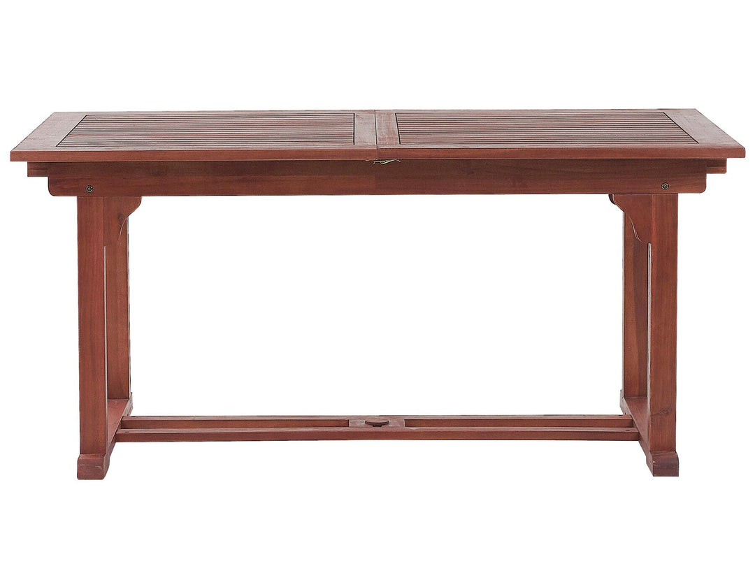 Toscana Extending Garden Dining Table 160/220 cm 90 cm Acacia Wood Dark Brown