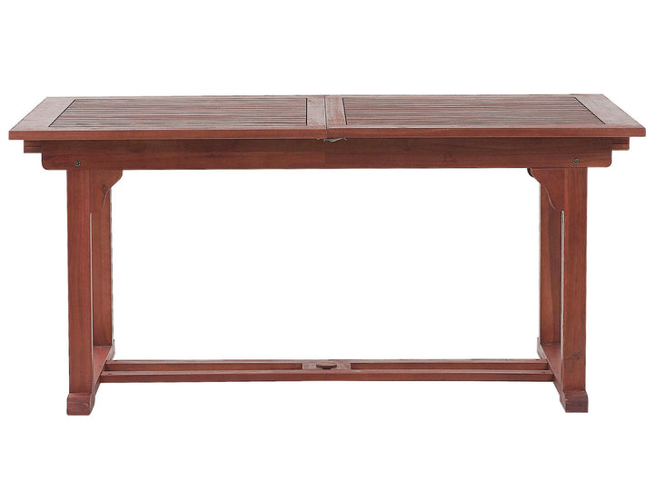 Toscana Extending Garden Dining Table 160/220 cm 90 cm Acacia Wood Dark Brown