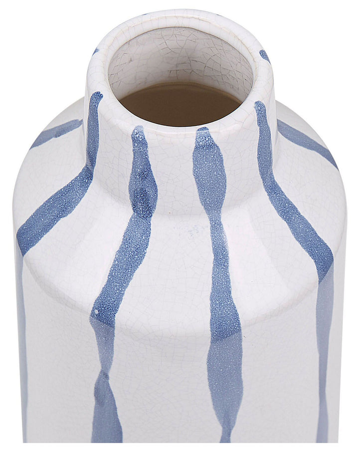 Assus Flower Vase Stoneware 22 cm White