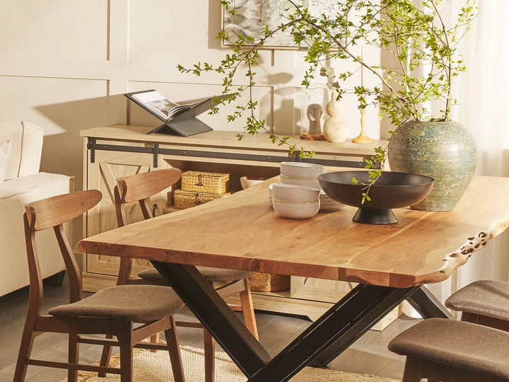 Extending Dining Table Dark Brown 140/180 cm 90 cm Madie