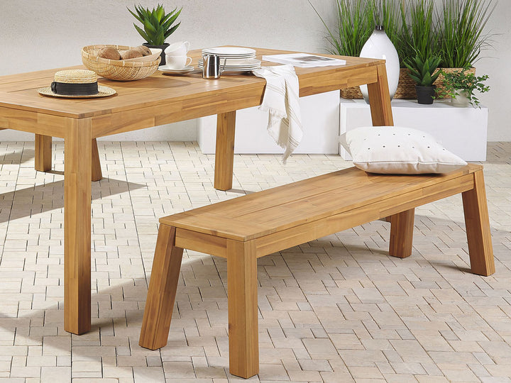 Livorno Garden Dining Table 210 cm 90 cm Acacia Wood Brown