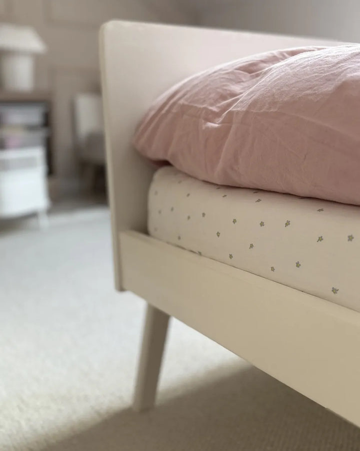 Bed Pine Wood 90 x 200 cm (EU Single) White Juliann