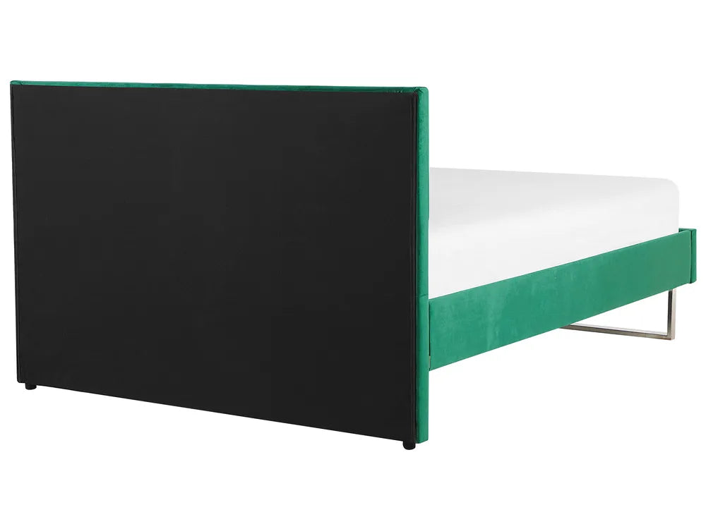 Bed Velvet 180 x 200 cm (EU Super King) Green Amison