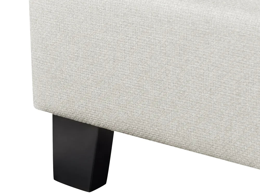 Bed without Headboard Fabric 140 x 200 cm (EU Double) Light Beige Noreno