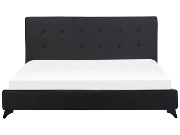 Modern EU super king bed with wooden legs