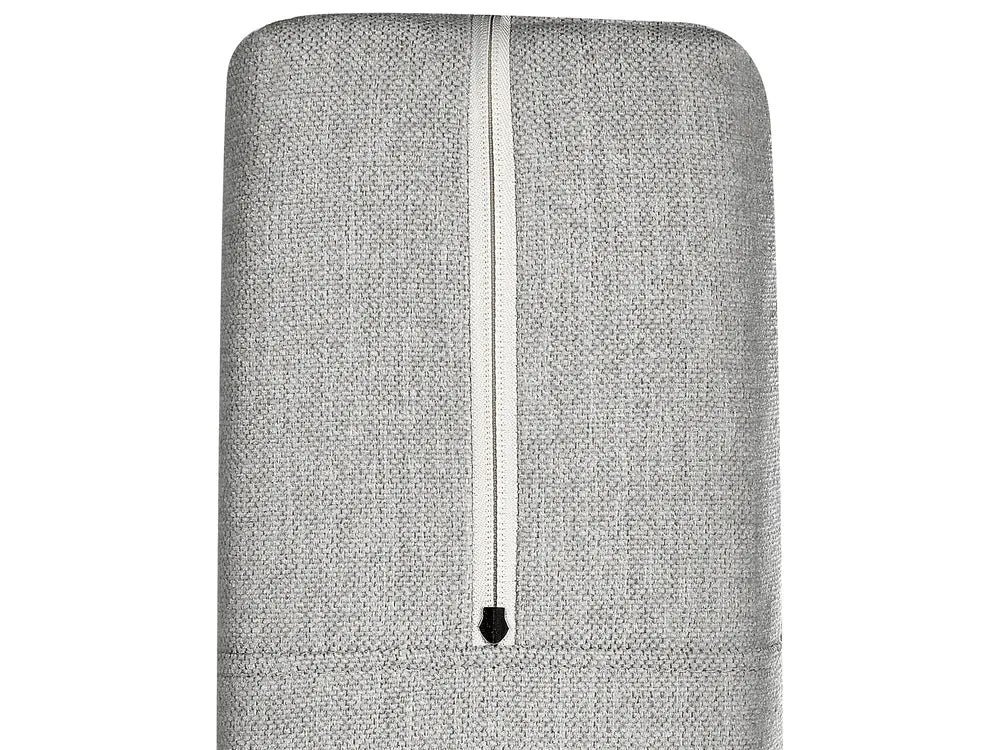 Divan Bed with Storage Fabric 160 x 200 cm (EU King Size) Light Grey