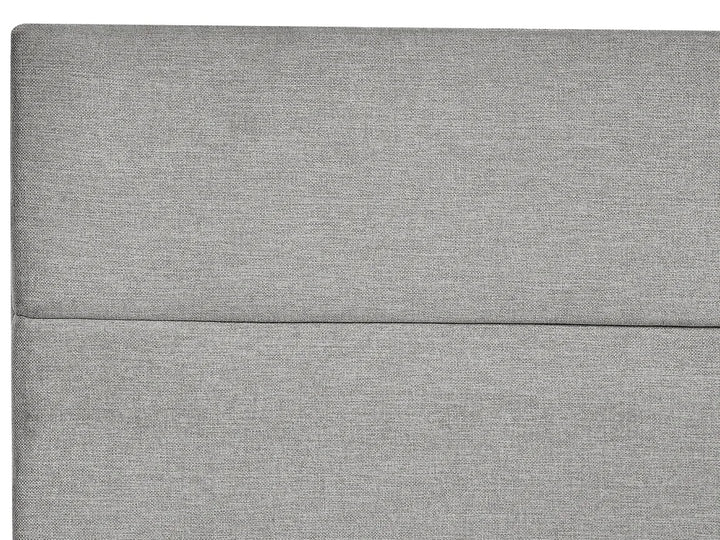 Divan Bed with Storage Fabric 160 x 200 cm (EU King Size) Light Grey