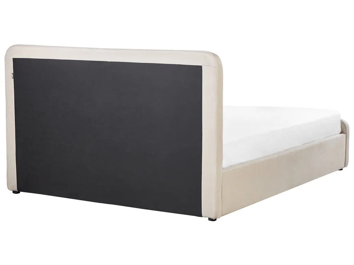 Ottoman Bed Fabric 160 x 200 cm (EU King Size) Beige Ambrey