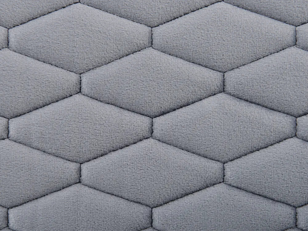 Bed Velvet 180 x 200 cm (EU Super King) Light Grey Canuto