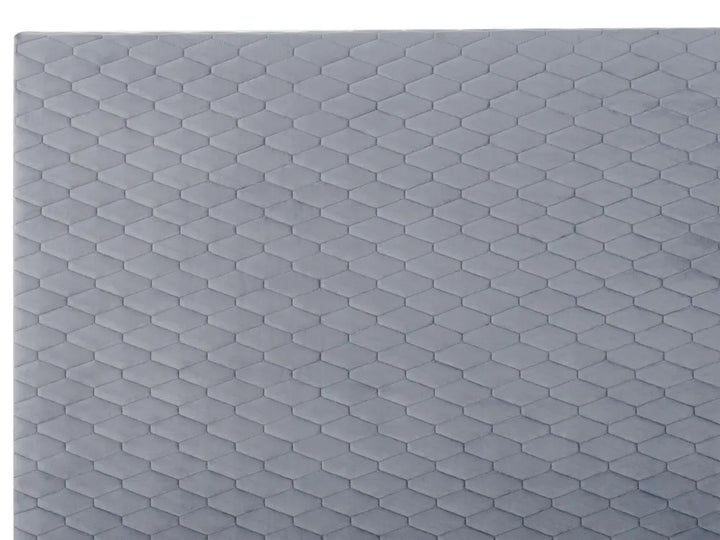 Bed Velvet 180 x 200 cm (EU Super King) Light Grey Canuto