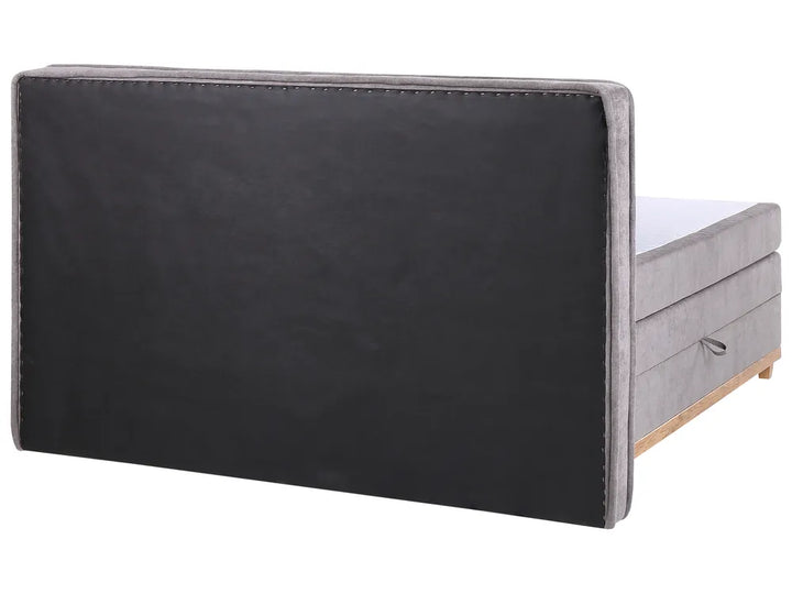 Divan Bed with Storage Fabric 180 x 200 cm (EU Super King) Taupe Bastian
