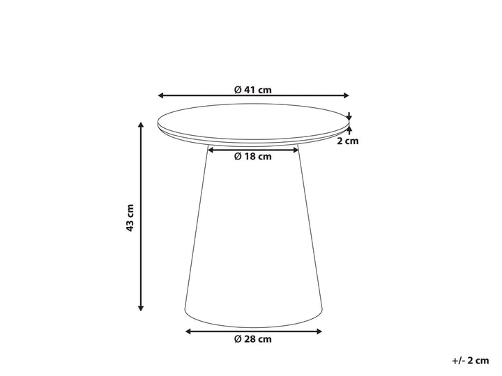 Side Table Light Ash Wood Teneile