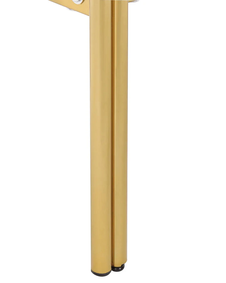 Console Table Tempered Glass Gold Sharon
