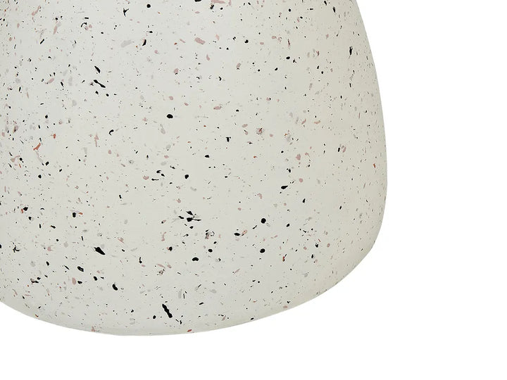 Side Table 50 cm 50 cm White Terrazzo Rohun