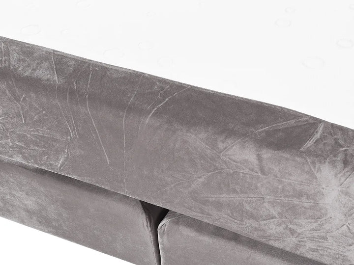 Divan Bed Velvet 180 x 200 cm (EU Super King) Grey Concorde