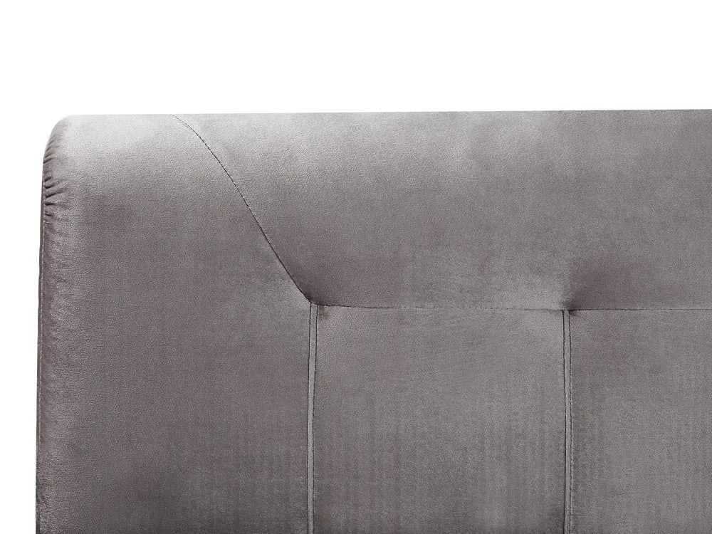 Divan Bed Velvet 180 x 200 cm (EU Super King) Grey Concorde