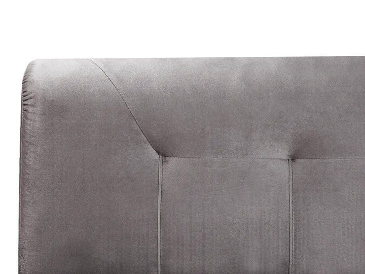 Divan Bed Velvet 180 x 200 cm (EU Super King) Grey Concorde