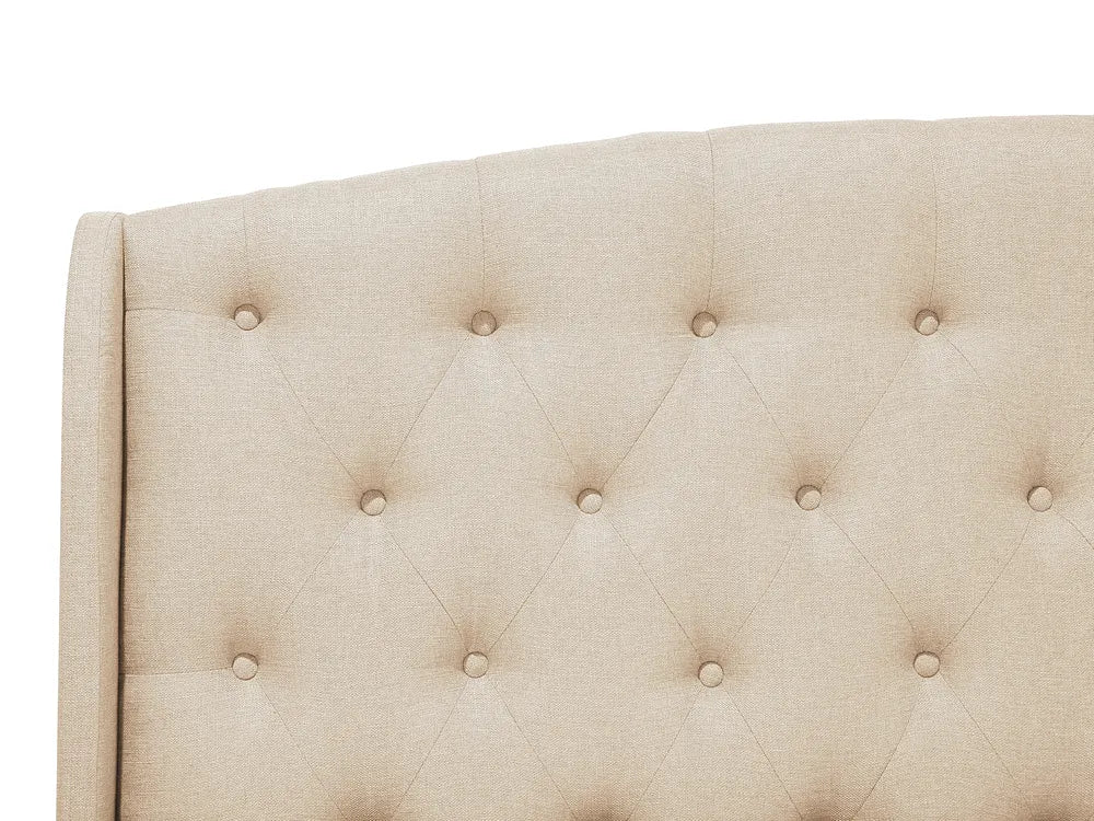 Bed Fabric 180 x 200 cm (EU Super King) Beige Litta