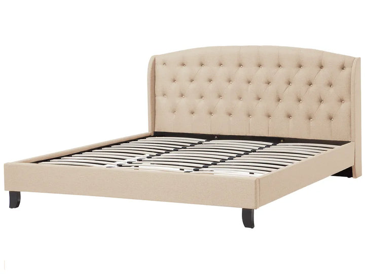 Bed Fabric 180 x 200 cm (EU Super King) Beige Litta