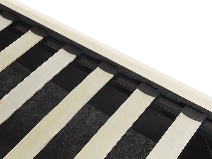 Ottoman Bed Velvet 180 x 200 cm (EU Super King) Off-White Stauton