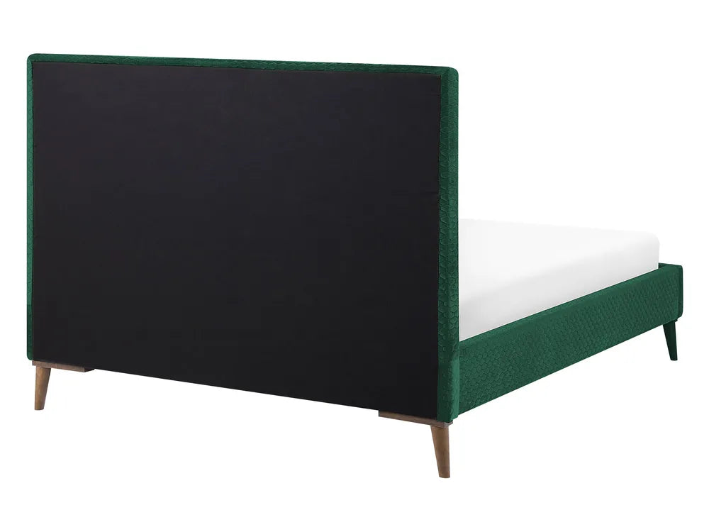 Bed Velvet 140 x 200 cm (EU Double) Dark Green Canuto