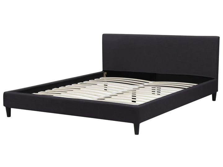 Super king black bed with removable fabric cover