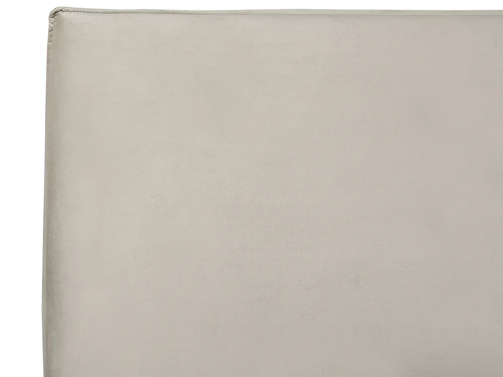Ottoman Bed Velvet 180 x 200 cm (EU Super King) Taupe Ameire