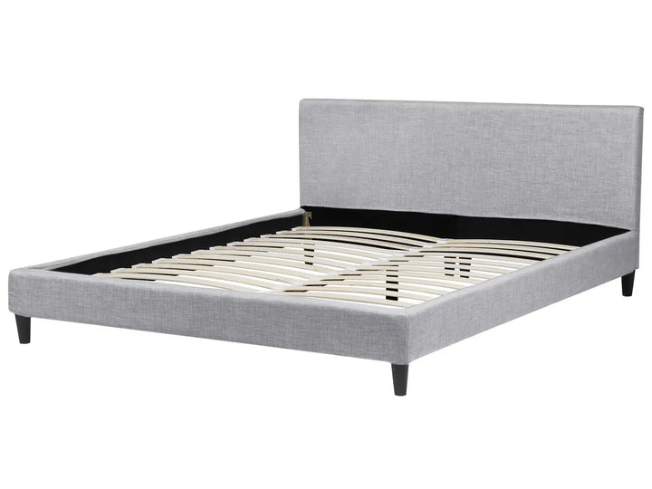 Super king fabric bed with ambient headboard lighting