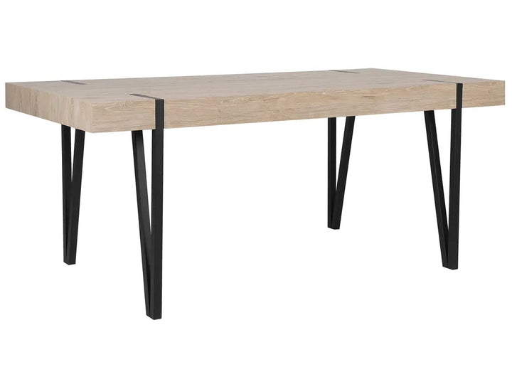 Dining Table Light Brown 180 cm 90 cm Feodora