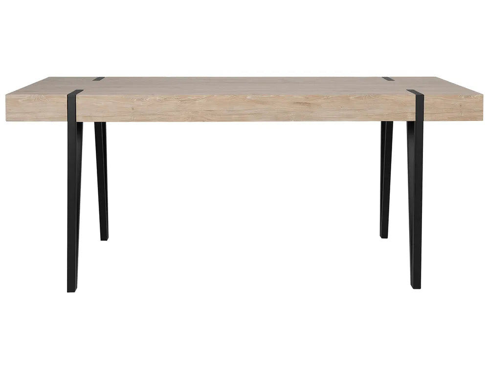 Dining Table Light Brown 180 cm 90 cm Feodora