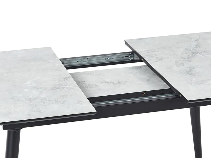 Dining Table White Marble 120/150 cm 80 cm Jahmai