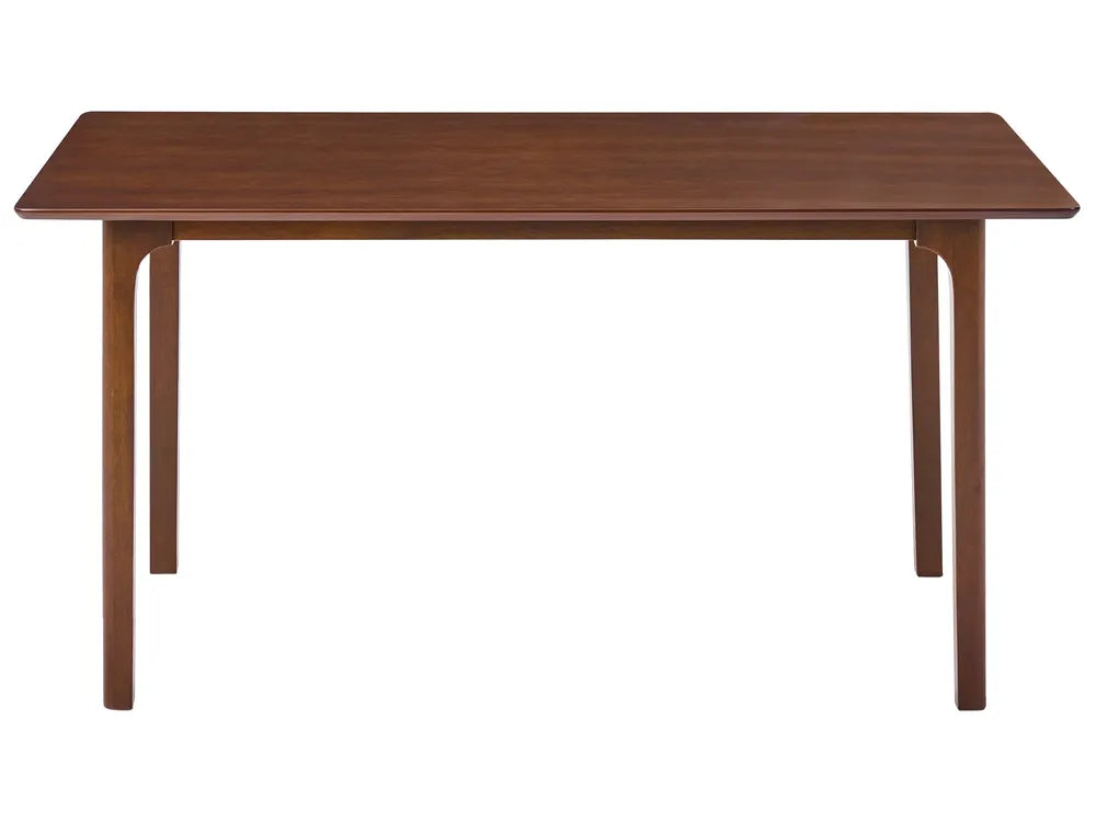 Wooden table on a white background