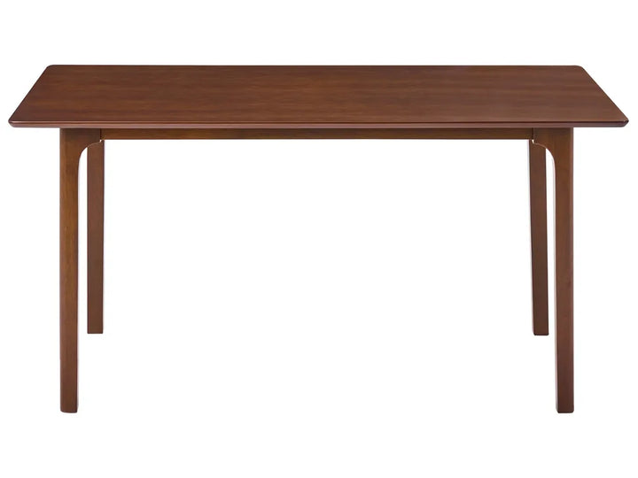Wooden table on a white background