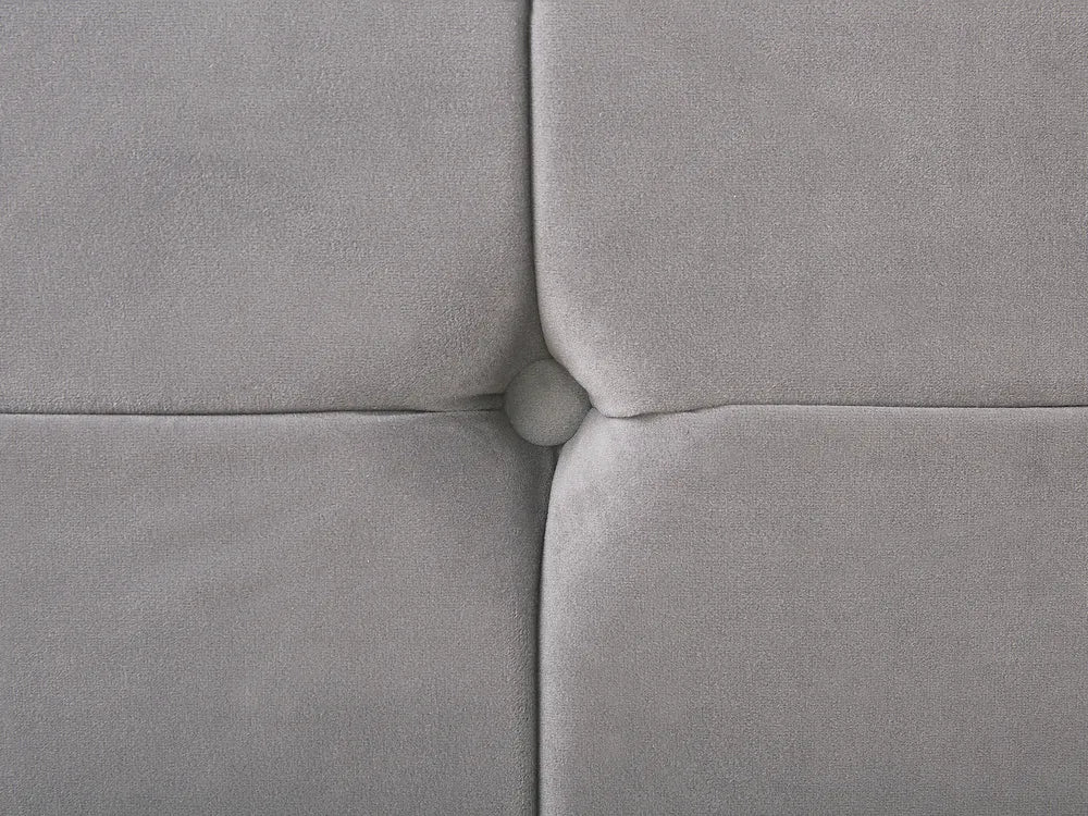 Bed Velvet 160 x 200 cm (EU King Size) Grey Rezana