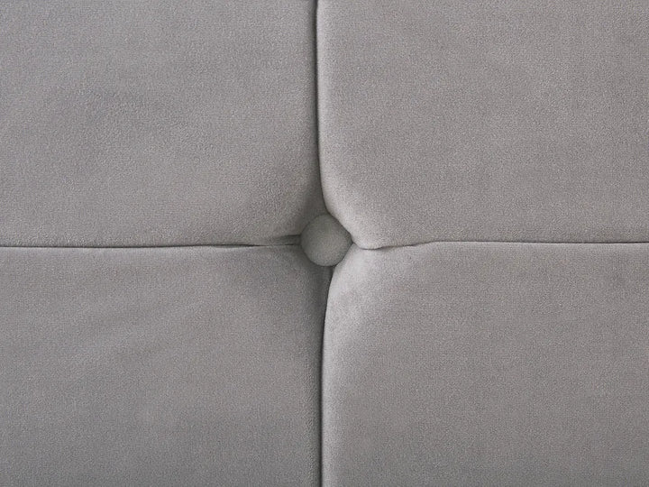 Bed Velvet 160 x 200 cm (EU King Size) Grey Rezana