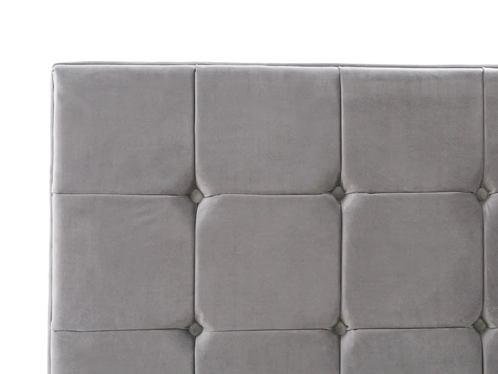 Bed Velvet 160 x 200 cm (EU King Size) Grey Rezana