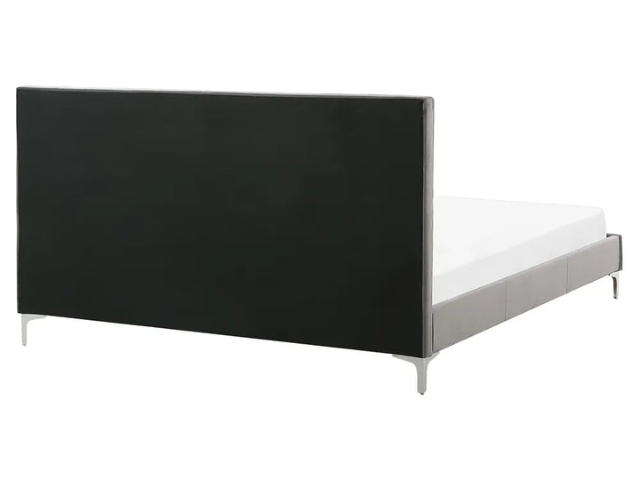Bed Velvet 160 x 200 cm (EU King Size) Grey Rezana
