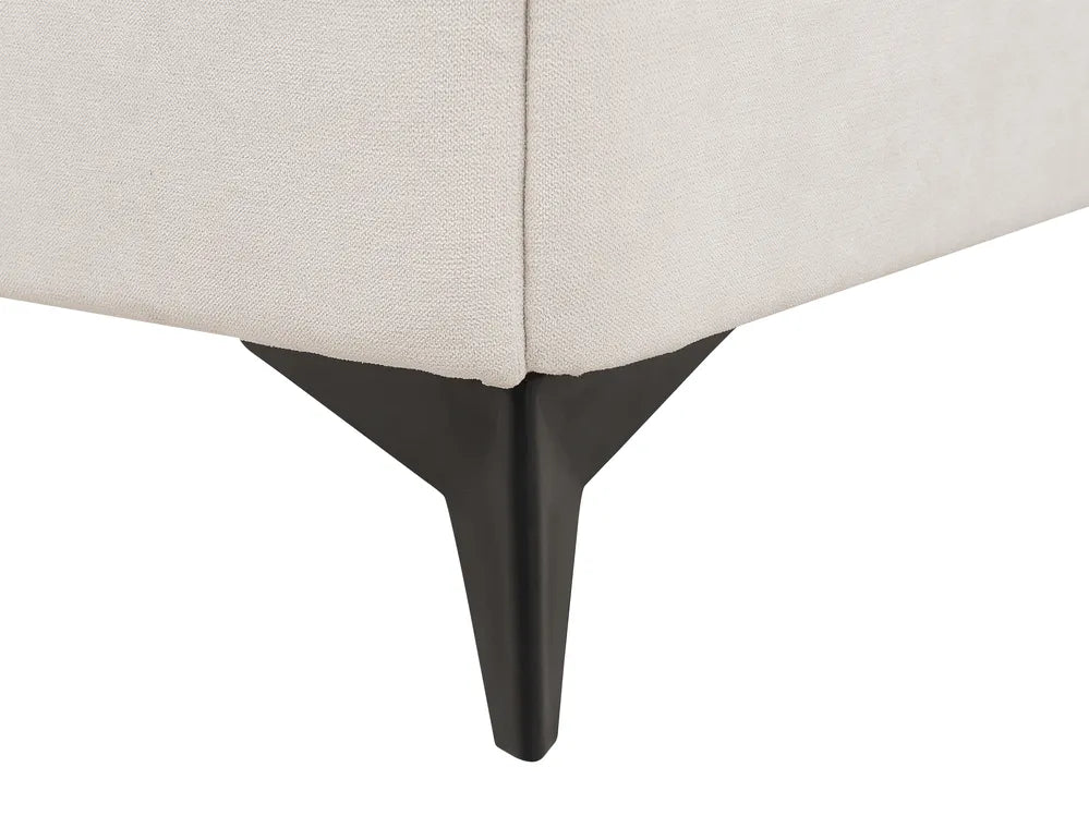 Bed Chenille 180 x 200 cm (EU Super King) Light Beige Avren