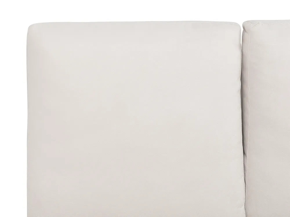 Bed Chenille 180 x 200 cm (EU Super King) Light Beige Avren