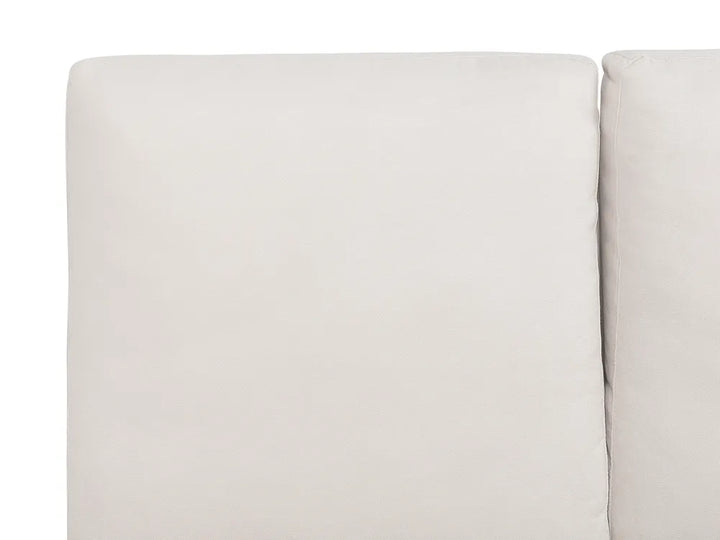 Bed Chenille 180 x 200 cm (EU Super King) Light Beige Avren
