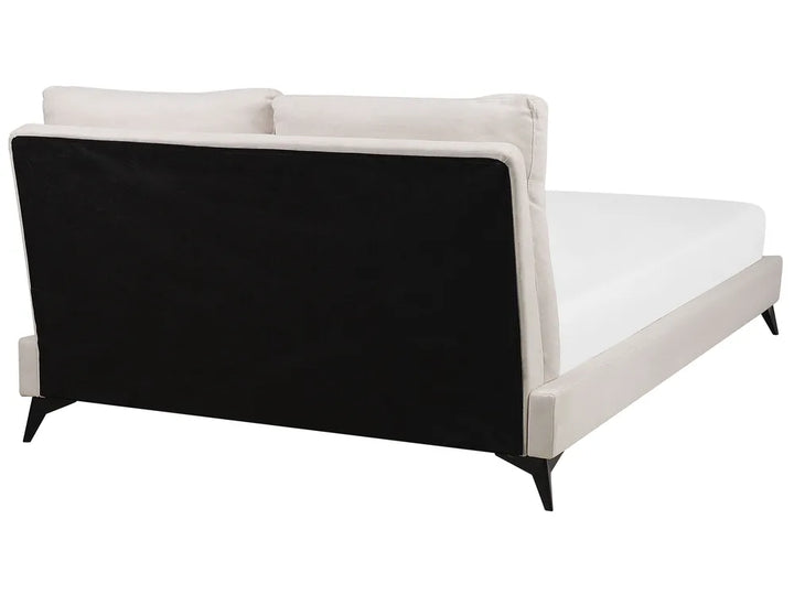 Bed Chenille 180 x 200 cm (EU Super King) Light Beige Avren
