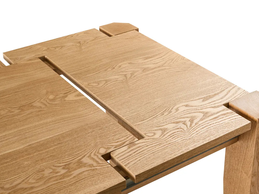 Extending Dining Table Light Ash Wood 160/200 cm 90 cm Heitger