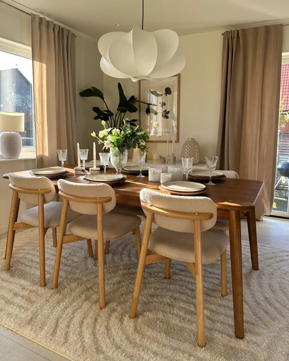 Dining Table Dark Oak 200 cm 90 cm Cialan