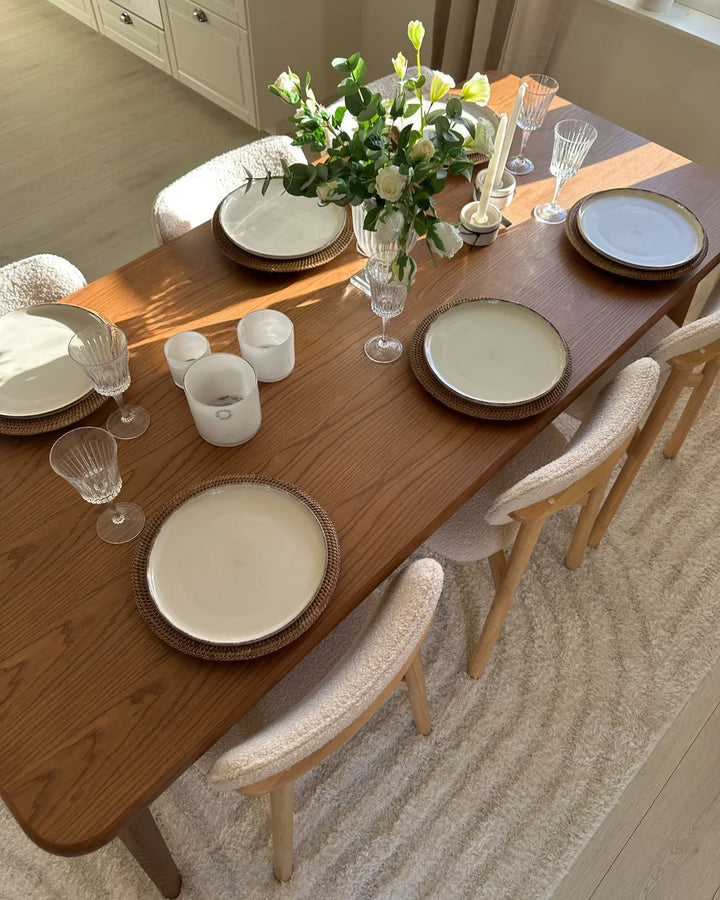 Dining Table Dark Oak 200 cm 90 cm Cialan