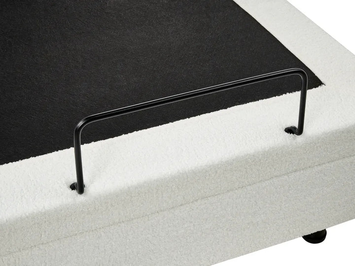 Adjustable Bed without Headboard Boucle 90 x 200 cm (EU Single) Off-White Fehi