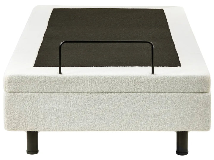 Adjustable Bed without Headboard Boucle 90 x 200 cm (EU Single) Off-White Fehi