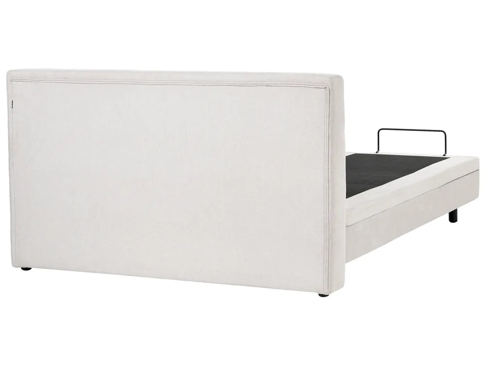 Adjustable Bed Fabric 180 x 200 cm (EU Super King) Light Beige Burlyn