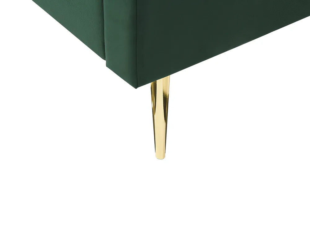 Bed Velvet 180 x 200 cm (EU Super King) Emerald Green Charleston