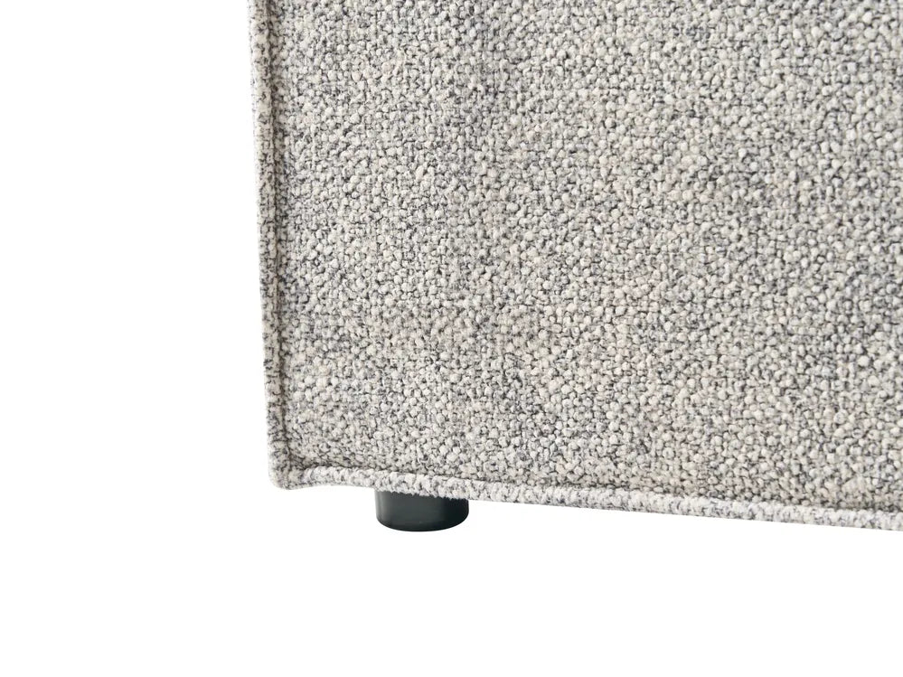 Ottoman Bed Velour Knit 160 x 200 cm (EU King Size) Black/ White Alberts