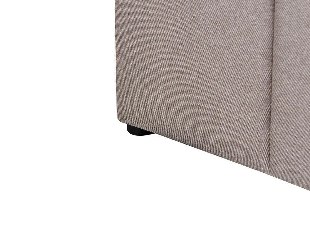 Ottoman Bed Fabric 180 x 200 cm (EU Super King) Taupe Emery